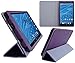 HappyZone PU Leather Case Cover with Build In Stand For Insignia Flex 7-INCH Tablet (Model NS-15AT07), Purple
