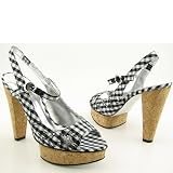 JESSICA SIMPSON Beve New Heels Pumps Black White Womens