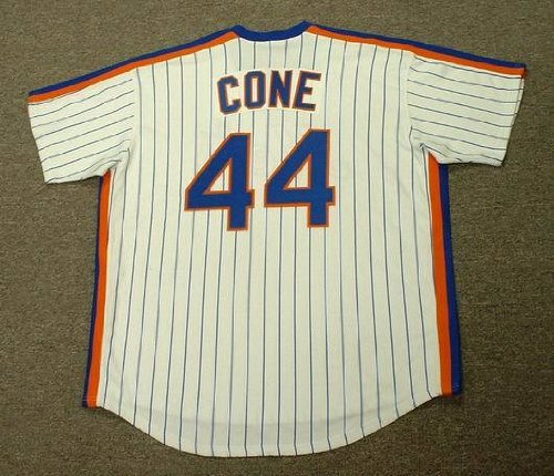 DAVID CONE New York Mets 1987 Majestic Cooperstown Throwback Home Baseball Jersey, XL