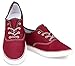 Hipster Old Skool Skate Shoe Casual Lace up Low Top Sneaker Burgandy