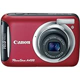Canon PowerShot A495 10.0 MP Digital Camera with 3.3x Optical Zoom and 2.5- ....