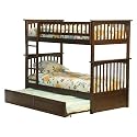Columbia Twin/Twin Bunk Bed with Trundle Bed - Antique Walnut