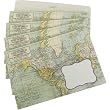Maps Cavallini Set of 8 decorative envelopes with window