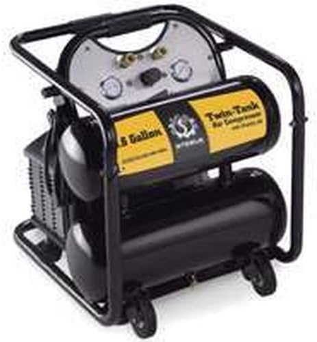 New Steele Ce-355tm 3.5 Hp Electric 5.0 Gallon Air Compressor Twin Tank & Kit