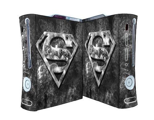  Bundle Monster Vinyl Skins Accessory For Xbox 360 Game Console - Cover Faceplate Protector Sticker Art Decal - Superman