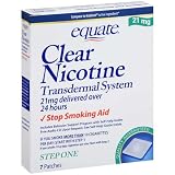 Equate - Clear Nicotine Transdermal System - Step One 7 Patches, 21 mg product details