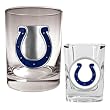 Indianapolis Colts 14oz Rocks Glass & 2oz Shot Glass Set - Primary logo (35mm on GSS) NFL Football