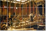 Edward John Poynter Historical Tile Mural Home Remodeling Ideas | 24x36 using (24) 6x6 tiles