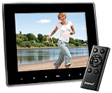 Intenso Mediaperformer Digitaler Bilderrahmen (20,3 cm (8 Zoll) Display, Videofunktion, Kartenslot, Sensortasten) schwarz
