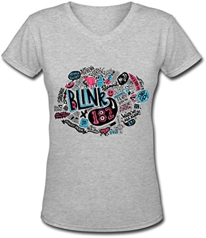 Blink 182 Tour 2016 poster Women's v neck t shirt Small