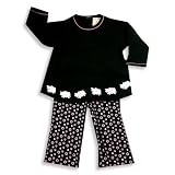Picture Me - Toddler Girls Long Sleeve Pant Set, Black, Pink