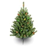 3′ Eastern Spruce Christmas Tree; 50 Multi Lights-UL