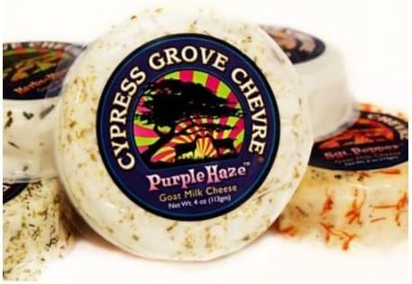 Cypress Grove Chevre Purple Haze Goat Milk Cheese, 4 Ounce -- 12 per case.
