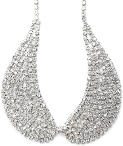 Peter Pan Necklace in Silver / Peter Pan Swarovski Crystal Necklace in Silver / Peter Pan Silver Crystal Necklace