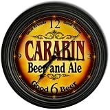 CARABIN 'S Beer and Ale Cascading Pub Wall Clock