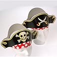 US Toy Pirate Captain Cardboard Party Hats Costume (1 Dozen)