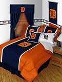 Detroit Tigers MLB Full Comforter & Sheet Set (5 Piece Bedding)