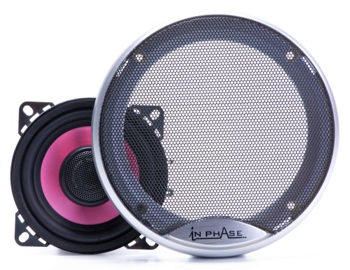 In Phase Pink 160W 2 Way 10cm High Density ND Speakers