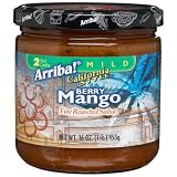 Arriba California Style Berry Mango Fire Roasted Salsa Mild 16 Ounce Jars Pack of 3 by Arriba!