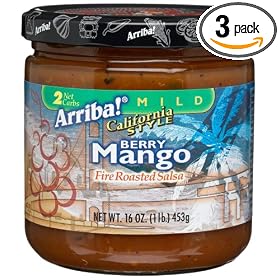 Arriba! California Style Berry Mango Fire Roasted Salsa, Mild, 16-Ounce Jars (Pack of 3)