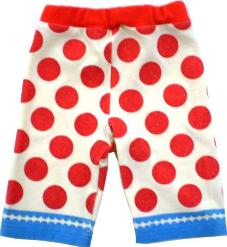セール：MIL DE BERRY ラメ水玉ハーフパンツ 90cm レッド/オフホワイト [103] 40/-