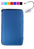 Hard Cube Carrying Case for E-Book Barnes and Nobles Nook + White eLight (Blue)