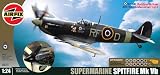 Airfix A50055 1:24 Scale Battle of Britain Memorial Flight Supermarine Spitfire MkVb WWII Aircraft Gift Set with Paints, Glue and Brushes
