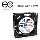 115V AC Cooling Fan. 80mm x 25mm HS