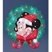 30" Disney Mickey Mouse Holographic Lighted Christmas Wreath Yard Art