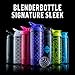 BlenderBottle SportMixer Signature Sleek Shaker Bottle, Tartan Plaid Purple, 28-Ounce