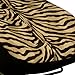 BDK Beige Zebra Seat Covers & Floor Mats Set Fur Print Complete - Full Set, Universal Fit