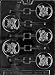 SKULL AND CROSSBONES LOLLY Halloween Candy Mold Chocolate