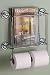 Tissue Holder/magazine Rack Two-roll Chrome