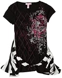 Fang Girls 7-16 Short Sleeve Faux Twofer