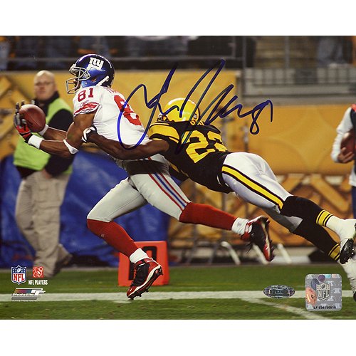 Steiner Sports NFL Amani Toomer 4th Down Catch Vs Steelers Autographed 8-by-10-Inch Photograph