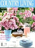 Country Living June 2001 Entertaining In the Garden - Romantic Summer Parties Table Settings & Wedding Flowers, 48 Pages of Garden-Inspired Decorating, Vintage Rose Collectors, McCoy Vases, The Old Glory Country Fair, Garden Antiques