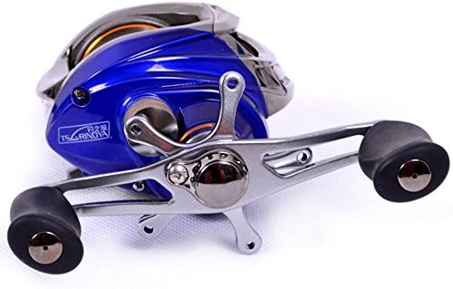 Fsing Gear Ratio 6.3:1 Blue Left Handed Baitcast Baitcasting Fishing Reel(12-Pound/100-Yard)