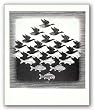Sky and Water by M.C. Escher 25.625"x21.75" Art Print Poster