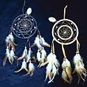 Dreamcatcher Double Ring with Beads & Feathers 19.5-inch (1-pc in Random Color)