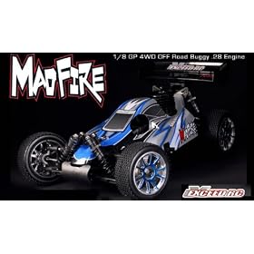 1 8Th Scale Exceed RC GP .28 Engine 4WD Buggy MadFire Buggy Nitro Gas Powered Racing... from Gas Buggies RTR