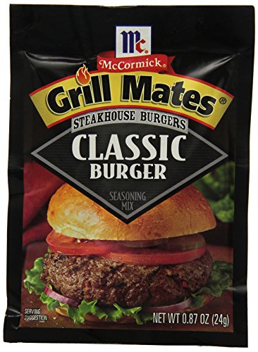McCormick Grill Mates Steakhouse Burgers Seasoning, Classic, .87 Ounce (Pack of 12)