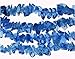 36 inch Endless Chip Necklace (approx. 8mm) - Quartz Dyed Blue