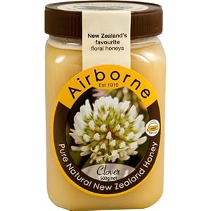 New Zealand Clover Creamed Honey 500g 18oz by Airborne NZ