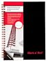 Black n' Red Twin Wire Hardcover Notebook, 8-1/4 x 5-7/8 Inches, Black, 70 sheets (L67000)