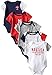Nautica Baby-Boys Newborn 5 Pack American Bodysuit, Assorted, 0-3 Months