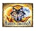 Harley-Davidson&reg; Motorcycles Wolf Sun Moon Throw Blanket