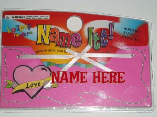 Lolipop KidsName Itt Girl's Personalized Room Door Sign