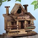 MOOSE LODGE WOOD BIRDHOUSE
