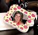 No Boys Allowed Polka Dot Ceramic Frame Place Card Holder and Napkin Ring