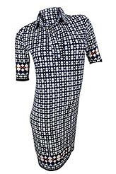 Geometric Print Polyester/Spandex  Shirt  Dress